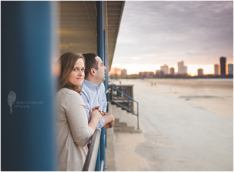 Chicago Engagement Photographer | Rebecca Hellyer Photography | Montrose Harbor Beach