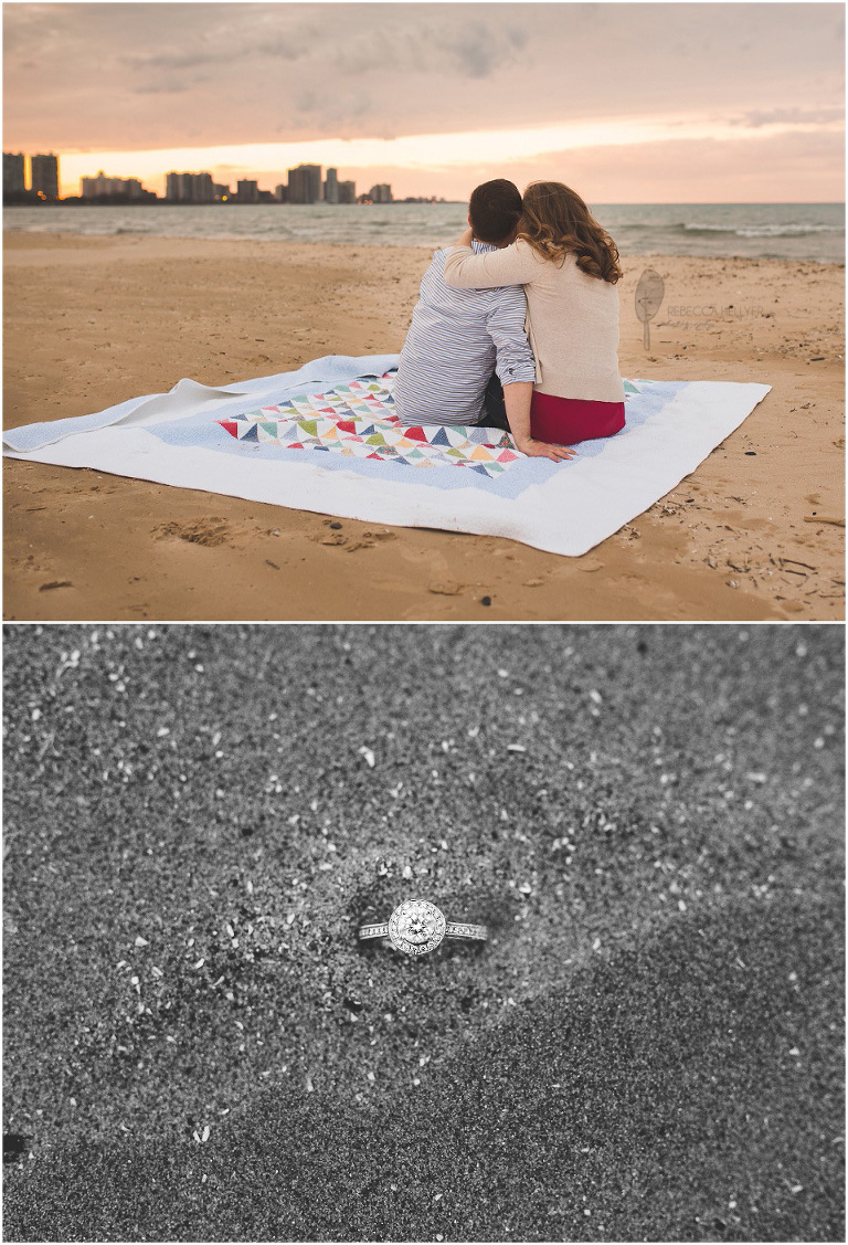 Chicago Engagement Photographer | Rebecca Hellyer Photography | Montrose Harbor Beach