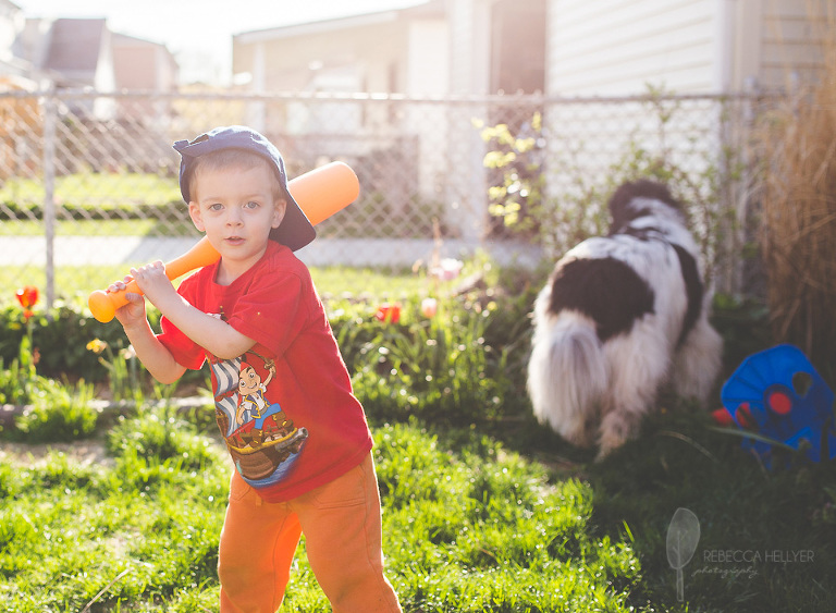 boy with baseball bat | Chicago Child Photographer