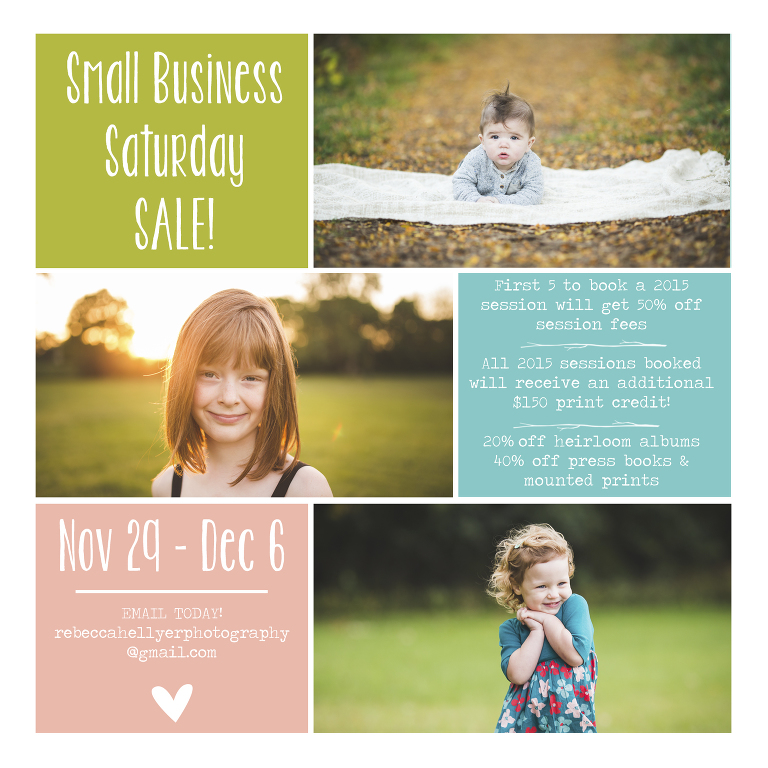 Small Business Saturday Sale | Chicago Photographer