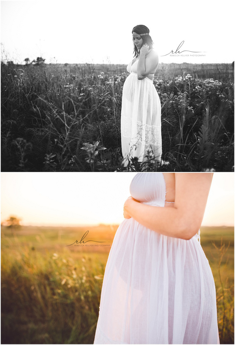 maternity photos free people dress | Chicago maternity photographer
