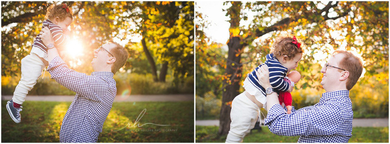 Dad playing with daughter | Lincoln Park Chicago Photographer