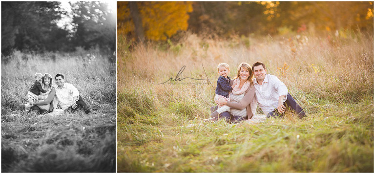 Sunset family photos | Chicago family photographer | Rebecca Hellyer Photography