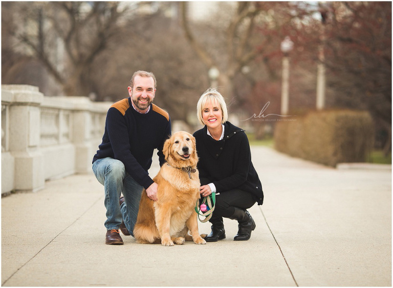 Couple with dog | Chicago Photographer | Rebecca Hellyer Photography