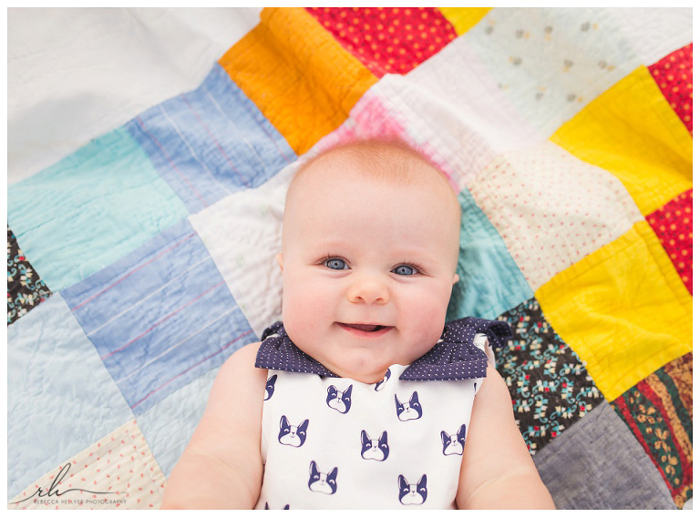 6 month old photos | Chicago baby photographer | Rebecca Hellyer Photography