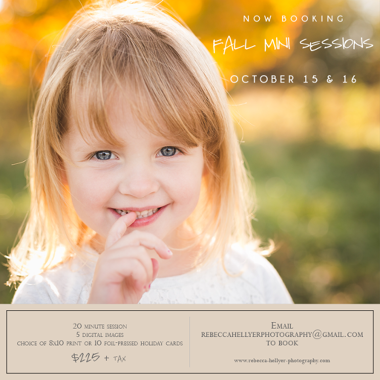 Chicago Fall Mini Sessions | Chicago Family Photographer | © Rebecca Hellyer Photography