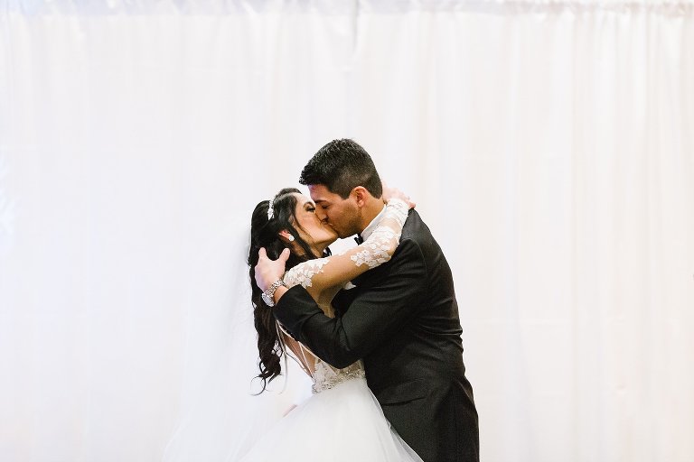 First kiss photos | Chicago Wedding Photographer | © Rebecca Hellyer Photography