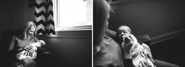Chicago newborn photographer | Lifestyle newborn photos | Rebecca Hellyer Photography