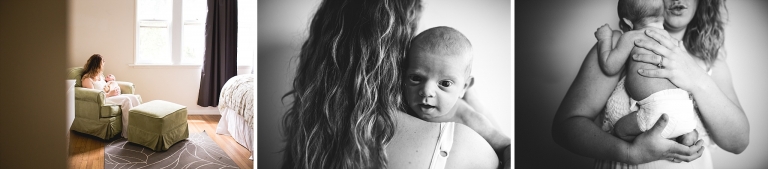 Mom with baby | Chicago Newborn Photographer | © Rebecca Hellyer Photography